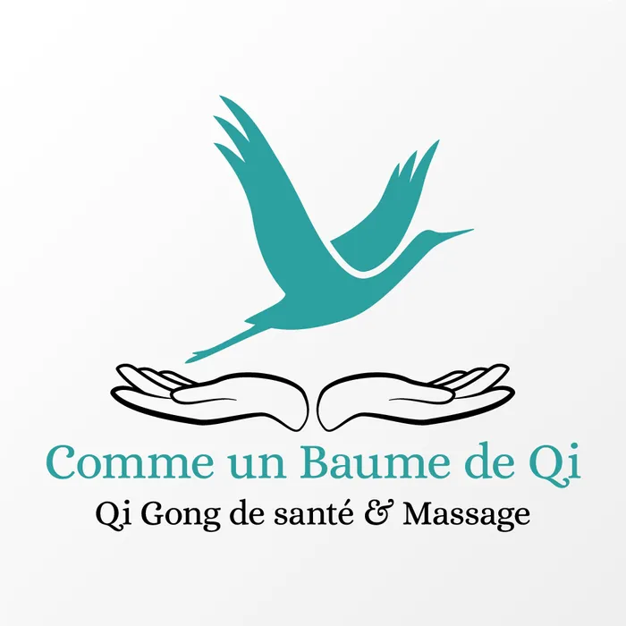 Logo sur fond clair de Comme un baume de Qi