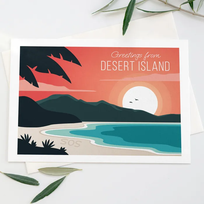 Carte postale pour la BD Le naufragé