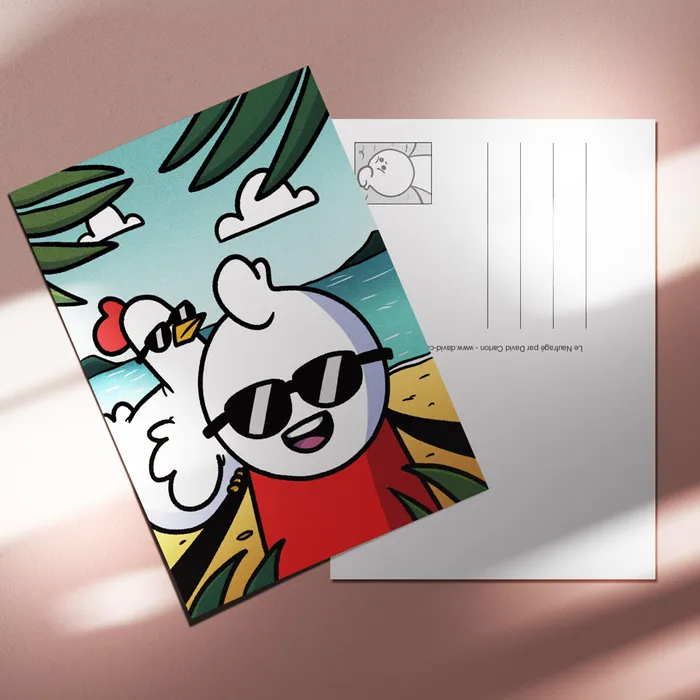 Carte postale pour la BD Le naufragé